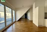 Charmante 2-Zimmer Dachgeschosswohnung inkl. Einbauküche und Terrasse!