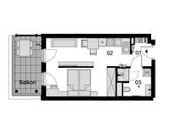 Ein Zuhause, das beides kann: Energie und Entspannung: 1,5 Zimmer Neubauwohnung mit Balkon I Sauna &amp; Fitnessstudio