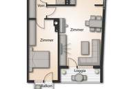 2-Zimmer-Stadtwohnung mit Loggia und Balkon in Praterstraße
