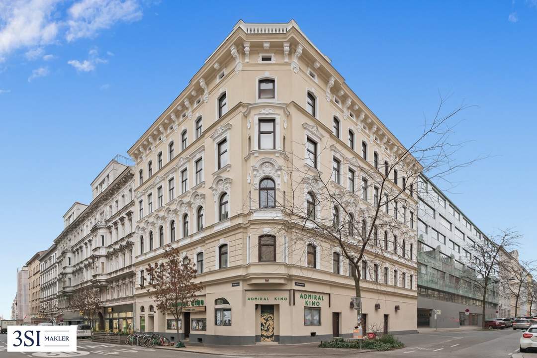 Betongold: Unbefristet vermietete Altbauwohnung zur Kapitalanlage mit 2,75% Rendite - in Top-Lage des 7. Bezirks