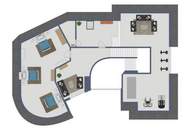 Einzigartiges Haus in Südlage mit unverbaubarem Fernblick auf leichter Hanglage