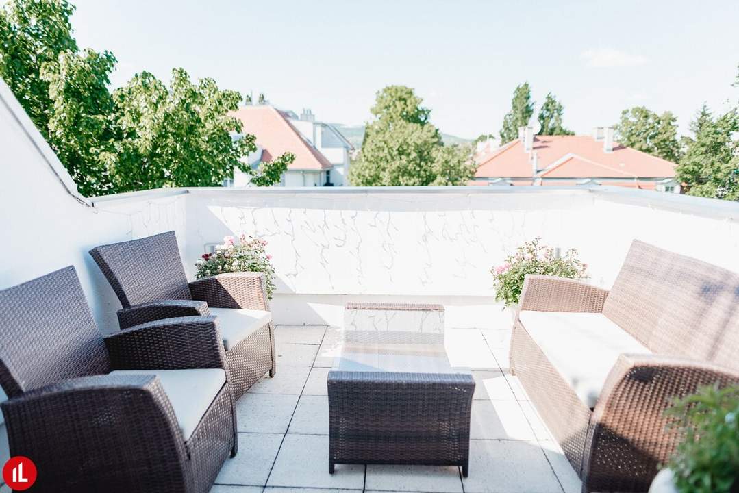 Cottageviertel Döbling | Loftartige DG-Wohnung mit Terrasse | Befristet vermietet bis 2030