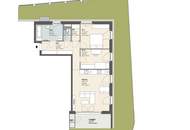 3-Zimmer-Wohnung mit Loggia, umrandet von rund 100 m² Eigengarten