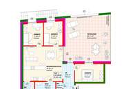 Aussichtslage Top 1: Ideal für Familien - komfortable 4 Zimmer Eigentumswohnung mit ca. 52m² Terrasse