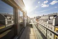 BEIM DONAUUFER: Klimatisierte 3-Zimmer-Dachgeschosswohnung mit sonnigem Glasbalkon