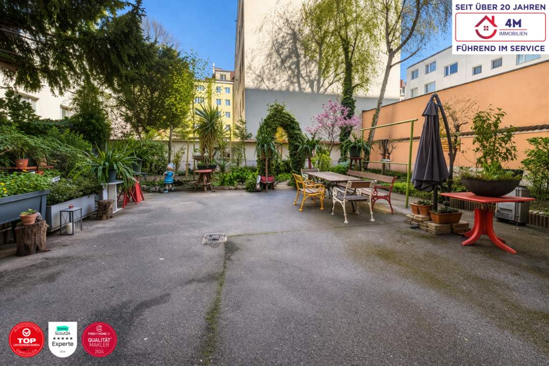 Großzügige 2-Zimmer-Wohnung nahe Hbf mit gepflegtem Gemeinschaftsgarten - sofortige Rendite oder Eigennutzung möglich!