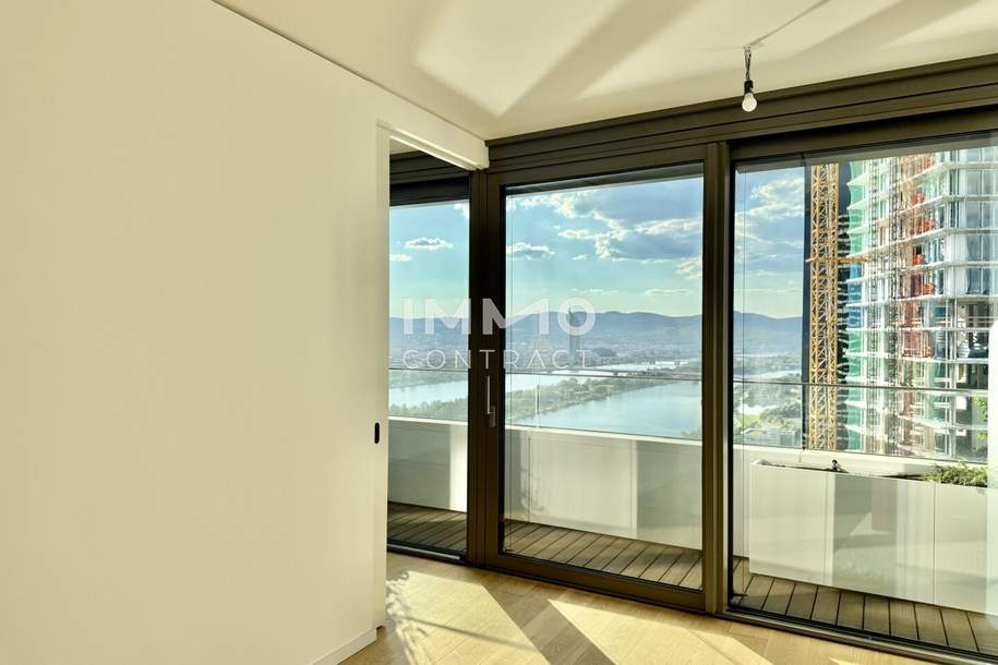 DANUBEFLATS - 30. Etage: Exklusive XXL-2-Zimmer Wohnung. Elevate your Lifestyle, Wohnung-kauf, 424.710,€, 1220 Wien 22., Donaustadt