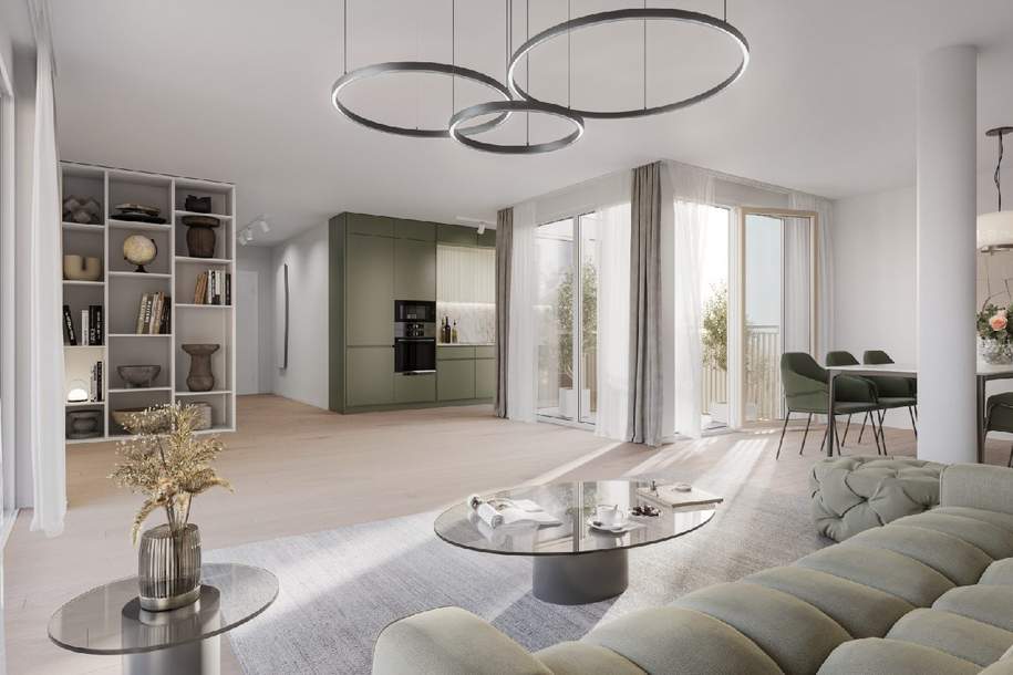 "Wohnoase Siebenbrunnengasse 44 - 2-Zi Erstbezug mit Loggia für smarte Stadtmenschen.", Wohnung-kauf, 350.500,€, 1050 Wien 5., Margareten