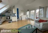 Mitten im 7.: Super-Dachwohnung mit Terrasse in Grünruhelage