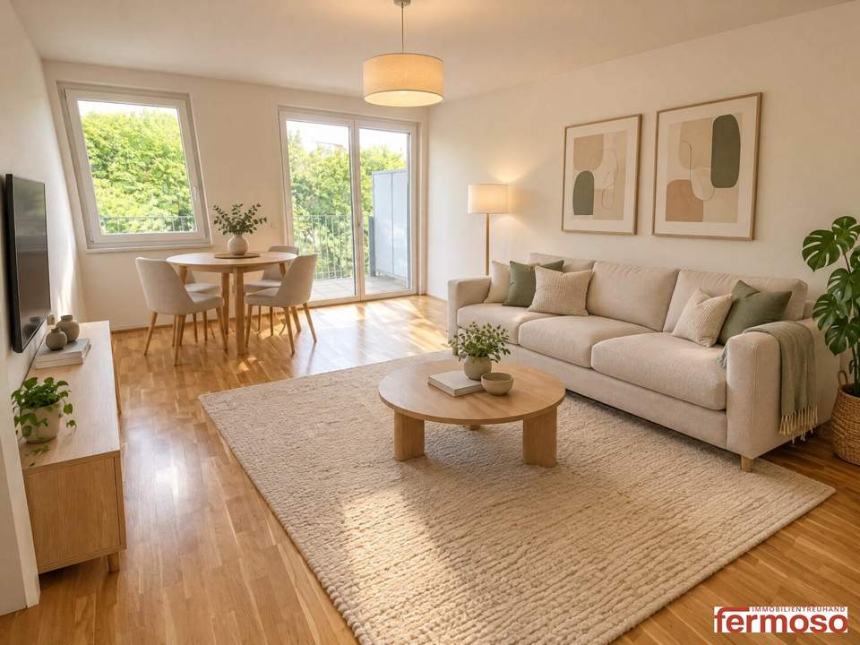 Moderne 2-Zimmer-Wohnung mit Balkon nahe Oberlaa
