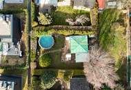 KLEINGARTENHAUS / GRUNDSTÜCK AM HACKENBERG - EIGENGRUND - GANZJÄHRIG WOHNEN - GROSSE TERRASSE UND POOL - MITTEN IM GRÜNEN