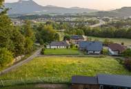 Sonniges Baugrundstück mit Panoramablick auf den Mondsee
