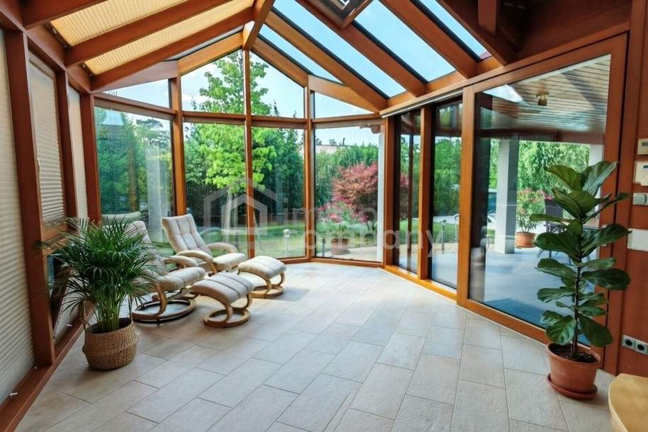 Sensationelles Einfamilienhaus - 1000m² Grund, Wintergarten, Pool, Garage, Haus-kauf, 689.000,€, 2431 Bruck an der Leitha