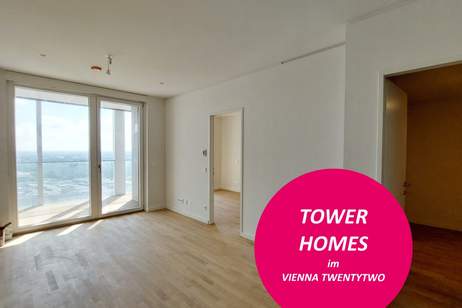 TOWER HOMES – Exklusiver Erstbezug im VIENNA TWENTYTWO, Wohnung-miete, 735,00,€, 1220 Wien 22., Donaustadt