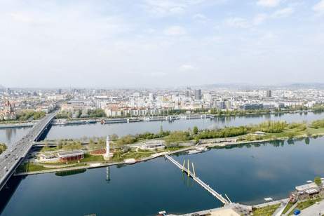 Urban Luxury Studio in 33. Etage: DC2 Tower, Wohnung-miete, 1.200,00,€, 1220 Wien 22., Donaustadt