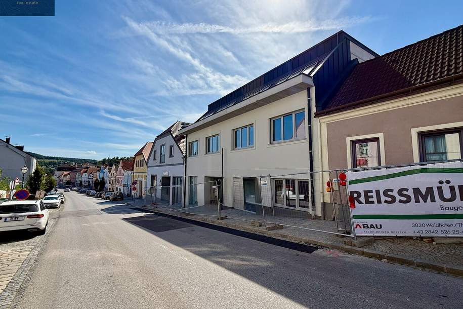 NEUBAU ERSTBEZUG - Geschäftsfläche im Stadtzentrum von Zwettl 124 m² Nutzfläche, Gewerbeobjekt-miete, 1.815,00,€, 3910 Zwettl