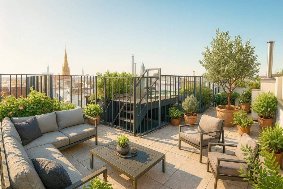 Über den Dächern Wiens – exklusives 3-Zimmer-Penthouse Nähe Stadtpark, Wohnung-kauf, 985.500,€, 1030 Wien 3., Landstraße
