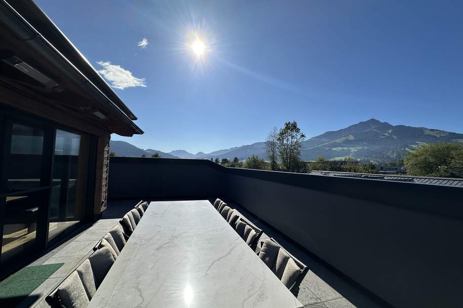 Maisonette-Dachgeschoss mit Dachterrasse &amp; atemberaubenden Panoramablick, Whirlpool &amp; Sauna, Wohnung-kauf, 1.400.000,€, 6380 Kitzbühel