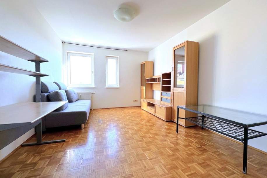 LINZ (Leonding-Nähe Linz-Gaumberg ): Kompakte Garconniere mit ca. 29 m² Wohnfläche + Traumhafter Fernblick, Wohnung-miete, 449,00,€, 4020 Linz(Stadt)