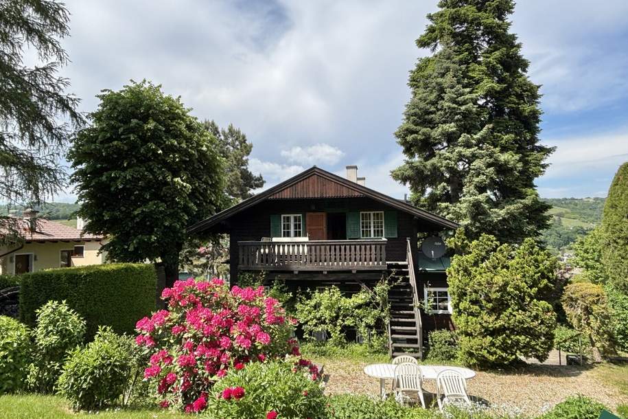 Tirolerhaus auf großem Grundstück und herrlichem Weitblick über die Weinberge, Haus-kauf, 1.148.000,€, 3400 Tulln