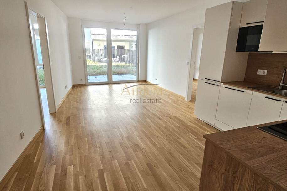 Erstbezug 3-Zi Gartenwohnung mit Terrasse, Fußbodenheizung & Einbauküche in 1220 Wien!, Wohnung-miete, 1.980,95,€, 1220 Wien 22., Donaustadt
