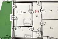 Hochwertige 3-Zimmer-Wohnung mit Garten/Terrasse und Parkplatz in zentraler Ruhelage!