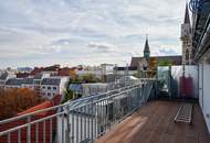 Luxus-Dachgeschosswohnung mit Galerie und zwei Terrassen in bester Lage des 9. Bezirks