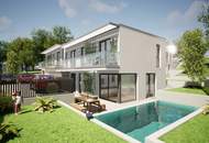 Exklusive Doppelhaushälften mit Traum-Ausblick auf die Burg Liechtenstein – schlüsselfertig mit Terrasse, Garten &amp; Balkon! 4–5 Zimmer für höchste Wohnansprüche!