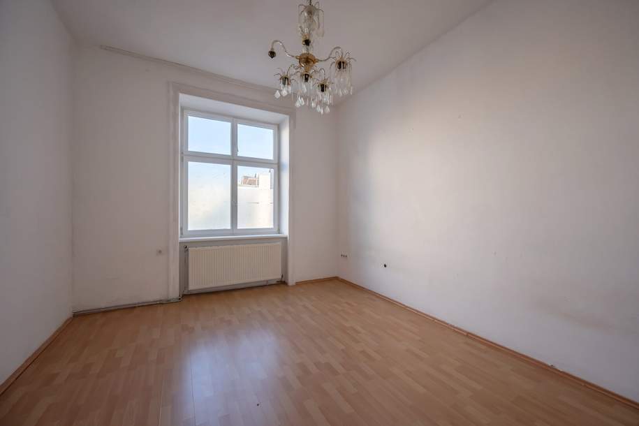 **Hannovermarkt** Sanierungsbedürftige 3-Zimmer Altbauwohnung - Airbnb/Kurzzeitvermietung Zustimmung aller Eigentümer vorhanden, Wohnung-kauf, 264.218,€, 1200 Wien 20., Brigittenau