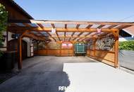 GRÜNDBERGSIEDLUNG | Einfamilienhaus mit traumhaftem Garten, Pool, Carport & Garage in sonniger Grünlage!