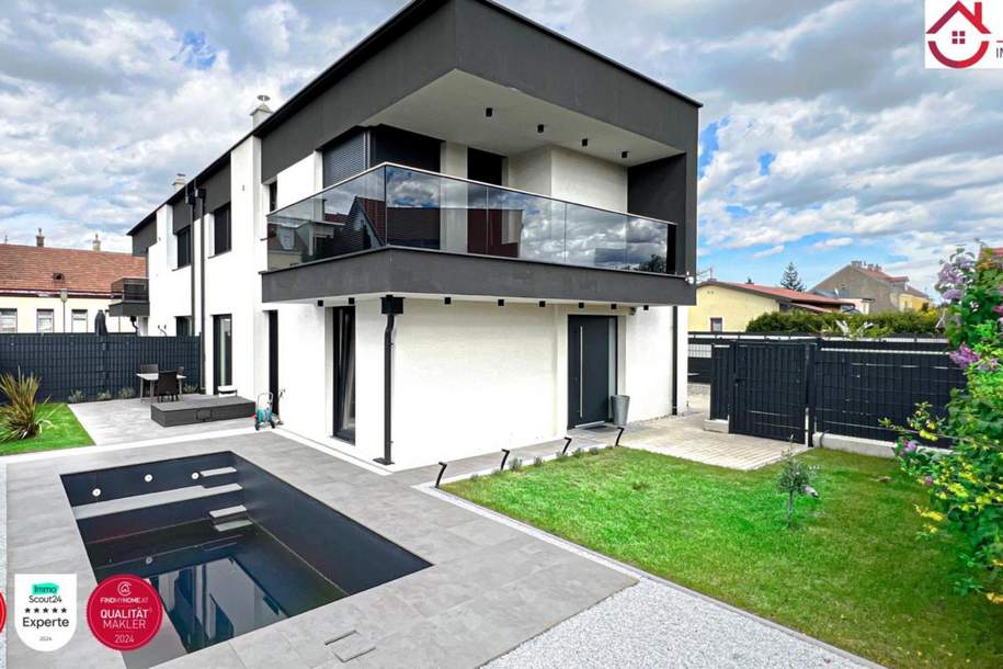 Moderne Doppelhaushälfte mit traumhaftem Garten und Pool!, Haus-kauf, 588.321,€, 2542 Baden