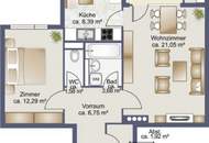 2-Zimmer-Wohnung im obersten Stock mit Lift, Loggia &amp; Ausblick - Provisionsfrei