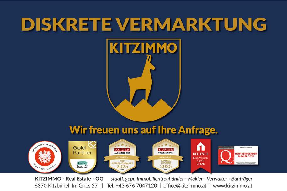 Neubauvilla mit Indoorpool in Toplage, Haus-kauf, 6370 Kitzbühel