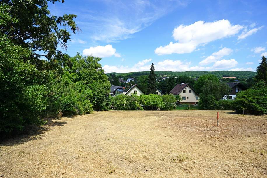 Baugrundstück mit Ausblick in zentraler Ruhelage in Pressbaum, Grund und Boden-kauf, 290.000,€, 3021 Sankt Pölten(Land)