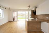 Barrierefreie Gartenwohnung mit DAN-Küche, Terrasse, Pool und zwei Parkplätzen in sonniger Ruhelage!