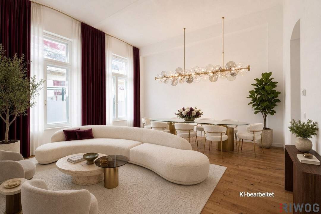 ÜBER 4 METER RAUMHÖHE II PRESTIGE UND ELEGANZ II WOHNEN IM DENKMALGESCHÜTZEN MÖDLINGER STADTJUWEL II FUSSGÄNGERZONE