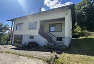 Wohnhaus mit Garage auf traumhaftem Grundstück am Waldrand mit herrlichem Ausblick zu verkaufen