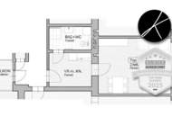 Lieber Erstbezug mit eigenem Balkon über den Gang