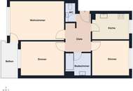 Lauterach: Helle 3-Zimmer-Wohnung mit Top-Anbindung