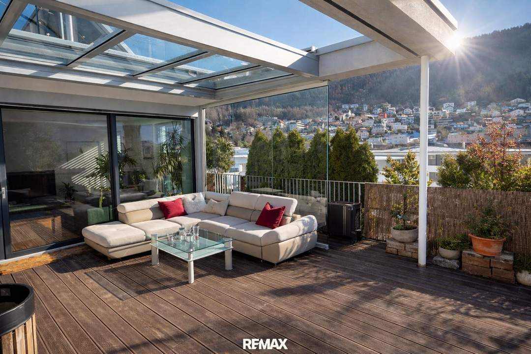 Exklusive Penthouse-Wohnung mit großzügiger Dachterrasse in Innnähe!