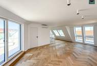 Elevate 1090 – Erstbezug: Luxus Dachgeschoss - Maisonette Wohnung (klimatisiert) mit großer Dachterrasse nahe U6 Alser Straße, AKH!