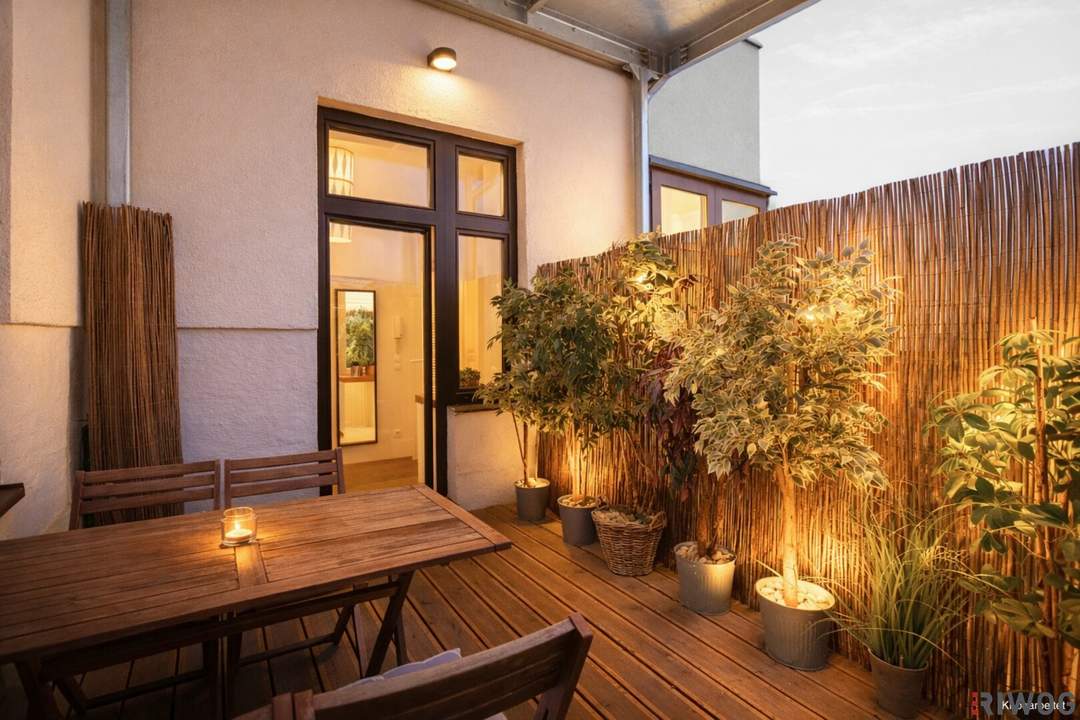 Vollmöblierte Citywohnung | Komplett hofseitig mit Terrasse | Ideal auch als Pied-à-terre | Nähe Schlossquadrat