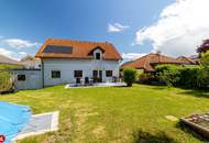 Familienhaus in Gramatneusiedl welches viel Platz bietet, Garten und Pool