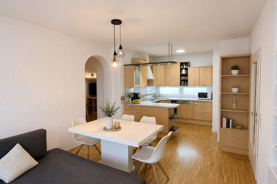 Schöne, helle 4-Zimmer-Wohnung mit schöner Loggia und TG-Parkplatz - Bezirk Jakomini!, Wohnung-kauf, 249.000,€, 8010 Graz(Stadt)
