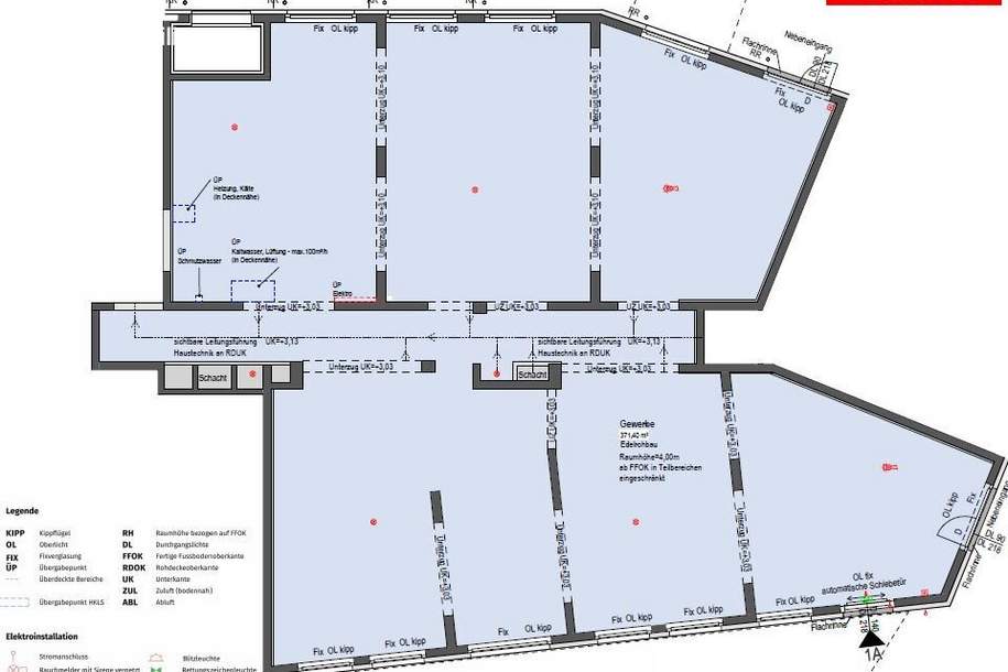 SCHWEIDLGASSE 24 (NORDBAHNVIERTEL) - GROSSE GESCHÄFTSFLÄCHE, Gewerbeobjekt-miete, 7.313,11,€, 1020 Wien 2., Leopoldstadt