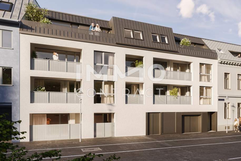 U3 ANLEGERTRAUM! Inklusive Küche 2 Zimmer Wohnung+Loggia =DAS LAURENZ= Erstbezug - 1 Bedroom+ Loggia, Wohnung-kauf, 368.438,€, 1110 Wien 11., Simmering