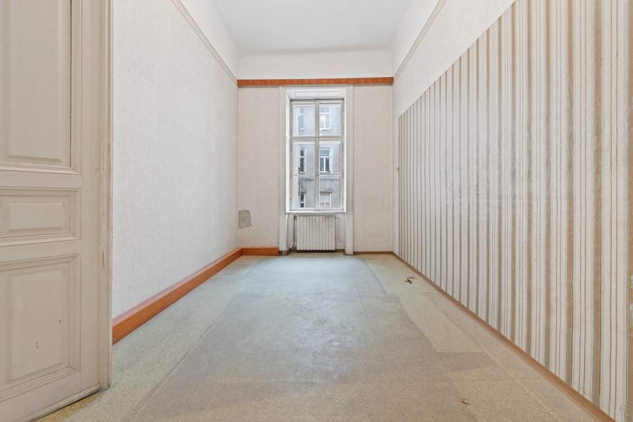 Hoflage im Servitenviertel, sanierungsbedürftige 3 Zimmer, ca. 68,47 m², Wohnung-kauf, 449.000,€, 1090 Wien 9., Alsergrund