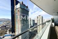 Erstbezug DANUBEFLATS mit Gym, Saunen, Pool, Bar & Lounge, TOP-Blick Stephansdom, Neue Donau