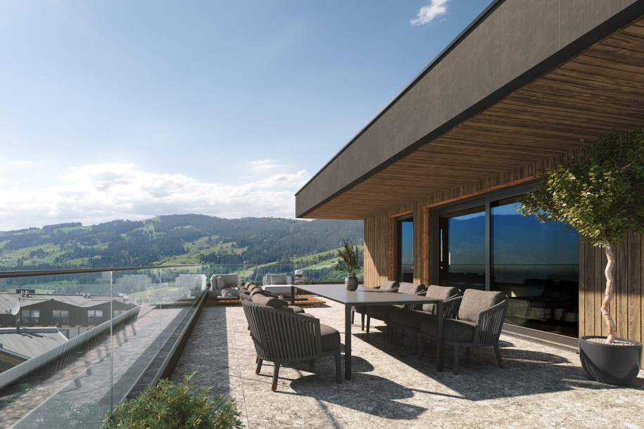 Die "Adler Lodge" - Traumhaftes Penthouse in sonniger Ruhelage mit Bergblick, Wohnung-kauf, 4.990.000,€, 6365 Kitzbühel