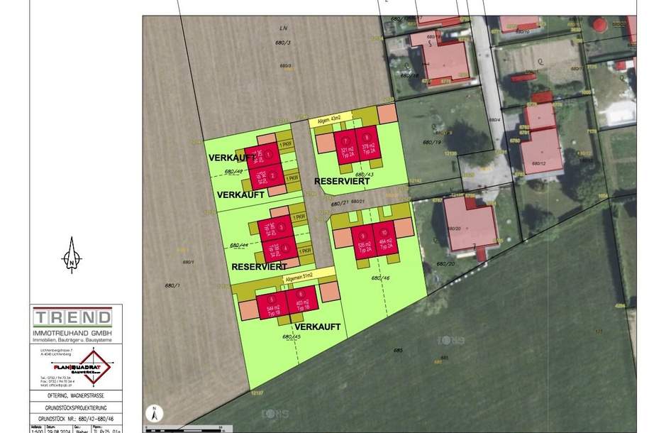 BAUSTART FIXIERT - NUR NOCH 6 EINHEITEN FREI - naturnahes Wohnen im SIEDLUNGSGEBIET in OFTERING - großzügige Gartenflächen ab 342 m² - 10 Einheiten verfügbar - (Förderung möglich) - MUSTERHAUS VORHANDEN, Haus-kauf, 419.479,€, 4064 Linz-Land